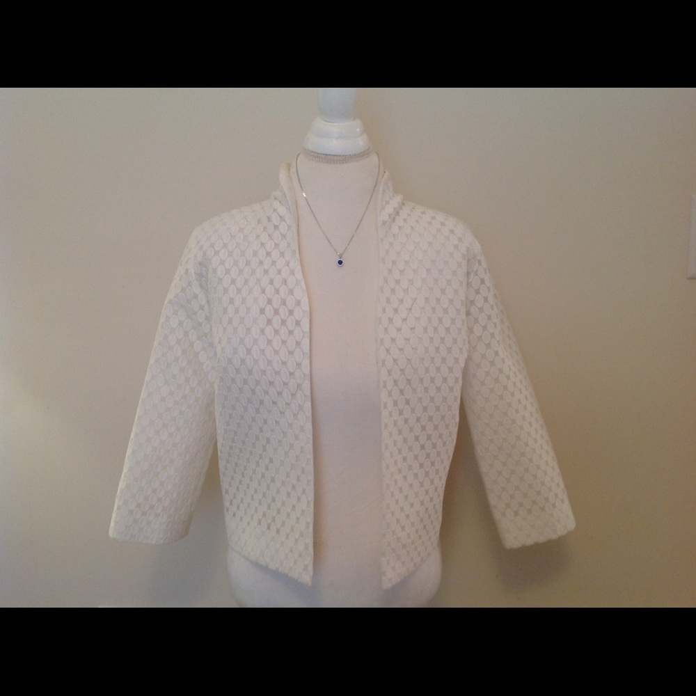 Vintage Connie Roberson White Silk Jacket